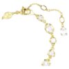 Pulseira Imber com cortes mistos, branca, banhada a dourado Pulseira Imber com cortes mistos, branca, banhada a dourado