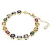 Pulseira Imber com cortes mistos, multicolorida, banhada a dourado Pulseira Imber com cortes mistos, multicolorida, banhada a dourado