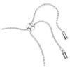 Pulseira Imber com cortes redondos mistos, branca, banhada a ródio Pulseira Imber com cortes redondos mistos, branca, banhada a ródio