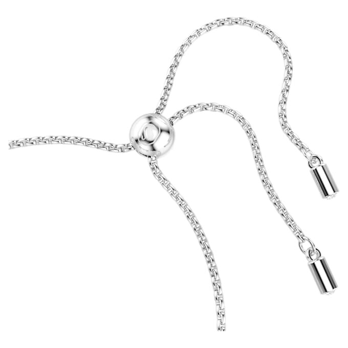 Pulseira Imber com cortes redondos mistos, branca, banhada a ródio Pulseira Imber com cortes redondos mistos, branca, banhada a ródio