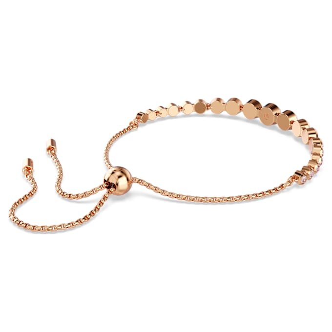 Pulseira Imber com cortes redondos misturados, rosa, banhada a ouro rosa Pulseira Imber com cortes redondos misturados, rosa, banhada a ouro rosa