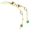 Pulseira Imber, corte redondo, verde, banhada a ouro Pulseira Imber, corte redondo, verde, banhada a ouro