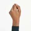 Pulseira Imber, corte redondo, verde, banhada a ouro Pulseira Imber, corte redondo, verde, banhada a ouro