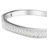 Pulseira Matrix com corte baguete, forma octogonal, branca, banhada a ródio Pulseira Matrix com corte baguete, forma octogonal, branca, banhada a ródio