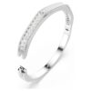 Pulseira Matrix com corte baguete, forma octogonal, branca, banhada a ródio Pulseira Matrix com corte baguete, forma octogonal, branca, banhada a ródio