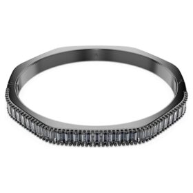 Pulseira Matrix com corte baguete, forma octogonal, cinzenta, banhada a ruténio Pulseira Matrix com corte baguete, forma octogonal, cinzenta, banhada a ruténio