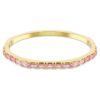 Pulseira Matrix com corte baguete, forma octogonal, cor-de-rosa, banhada a ouro Pulseira Matrix com corte baguete, forma octogonal, cor-de-rosa, banhada a ouro