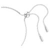 Pulseira Matrix com corte baguete, nó, branca, banhada a ródio Pulseira Matrix com corte baguete, nó, branca, banhada a ródio