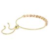 Pulseira Matrix com corte em pêra, rosa, banhada a ouro Pulseira Matrix com corte em pêra, rosa, banhada a ouro