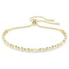 Pulseira Matrix com corte redondo, branca, banhada a dourado Pulseira Matrix com corte redondo, branca, banhada a dourado