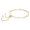 Pulseira Matrix com corte redondo, branca, banhada a dourado Pulseira Matrix com corte redondo, branca, banhada a dourado