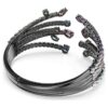 Pulseira Matrix com cortes mistos, bouquet, multicolorida, banhada a ruténio Pulseira Matrix com cortes mistos, bouquet, multicolorida, banhada a ruténio