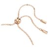 Pulseira Matrix com cortes mistos, branca, banhada a ouro rosa Pulseira Matrix com cortes mistos, branca, banhada a ouro rosa