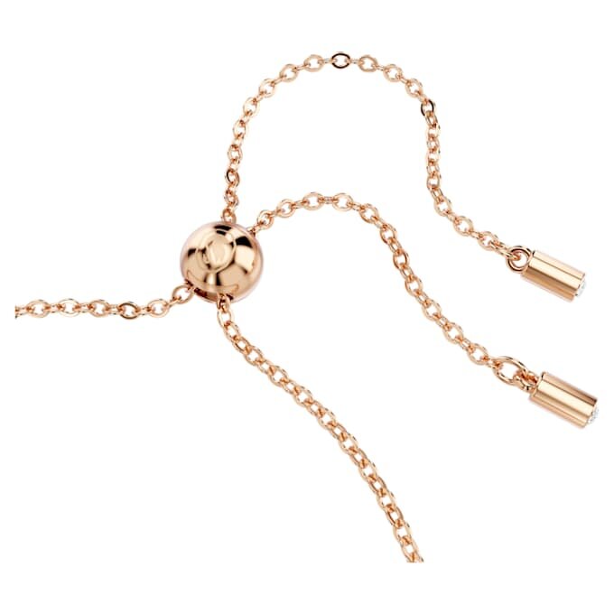 Pulseira Matrix com cortes mistos, branca, banhada a ouro rosa Pulseira Matrix com cortes mistos, branca, banhada a ouro rosa