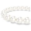 Pulseira Matrix com pérolas de cristal, branca, banhada a ródio Pulseira Matrix com pérolas de cristal, branca, banhada a ródio