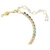 Pulseira Matrix Tennis com corte redondo, multicolorida, banhada a dourado Pulseira Matrix Tennis com corte redondo, multicolorida, banhada a dourado