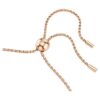 Pulseira Matrix Tennis, corte redondo, branca, banhada a ouro rosa Pulseira Matrix Tennis, corte redondo, branca, banhada a ouro rosa