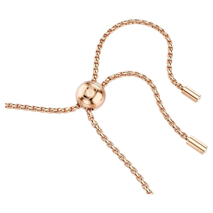 Pulseira Matrix Tennis, corte redondo, branca, banhada a ouro rosa Pulseira Matrix Tennis, corte redondo, branca, banhada a ouro rosa