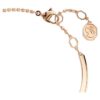 Pulseira Mesmera com cortes mistos, branca, banhada a ouro rosa Pulseira Mesmera com cortes mistos, branca, banhada a ouro rosa