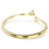Pulseira Mesmera em forma de coração, branca, banhada a ouro Pulseira Mesmera em forma de coração, branca, banhada a ouro