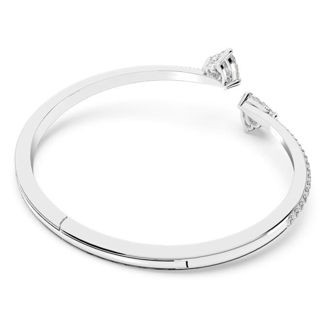 Pulseira Mesmera Heart, Branca, Banhada a Ródio Pulseira Mesmera Heart, Branca, Banhada a Ródio