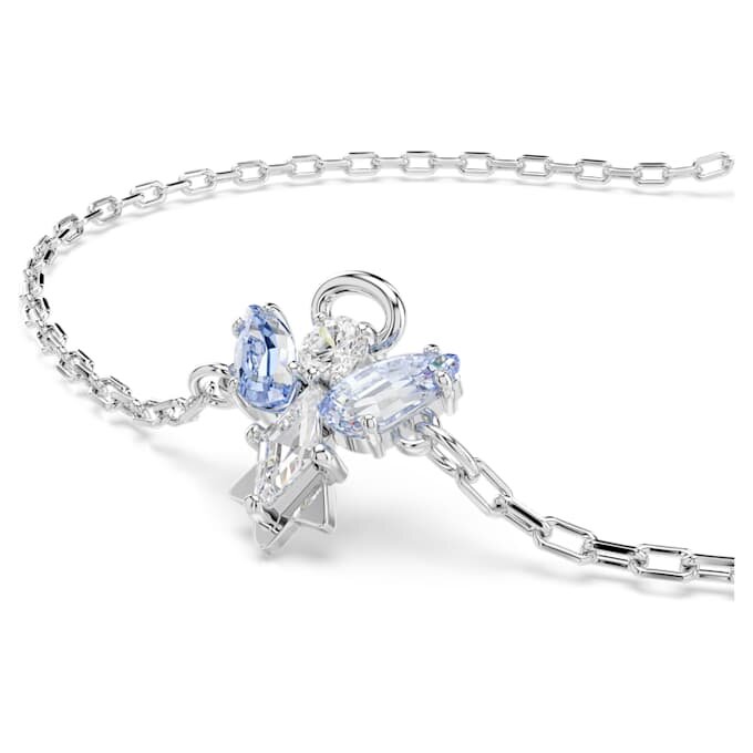 Pulseira Mágica Anjo, Azul, banhada a ródio Pulseira Mágica Anjo, Azul, banhada a ródio
