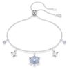 Pulseira Mágica Floco de Neve, Azul, banhada a ródio Pulseira Mágica Floco de Neve, Azul, banhada a ródio