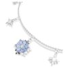 Pulseira Mágica Floco de Neve, Azul, banhada a ródio Pulseira Mágica Floco de Neve, Azul, banhada a ródio