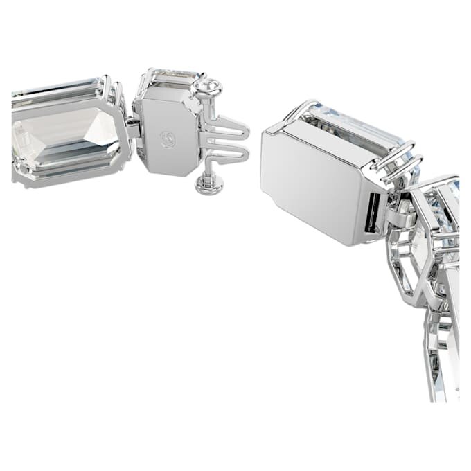 Pulseira Millenia com corte octogonal, branca, banhada a ródio Pulseira Millenia com corte octogonal, branca, banhada a ródio