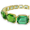 Pulseira Millenia com corte octogonal, gradiente de cor, verde, banhada a dourado Pulseira Millenia com corte octogonal, gradiente de cor, verde, banhada a dourado