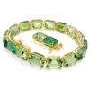 Pulseira Millenia com corte octogonal, gradiente de cor, verde, banhada a dourado Pulseira Millenia com corte octogonal, gradiente de cor, verde, banhada a dourado