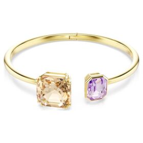 Pulseira Millenia com corte octogonal, multicolorida, banhada a ouro Pulseira Millenia com corte octogonal, multicolorida, banhada a ouro