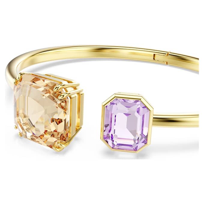 Pulseira Millenia com corte octogonal, multicolorida, banhada a ouro Pulseira Millenia com corte octogonal, multicolorida, banhada a ouro