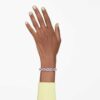 Pulseira Millenia com corte octogonal, roxa, banhada a dourado Pulseira Millenia com corte octogonal, roxa, banhada a dourado