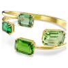 Pulseira Millenia com corte octogonal, verde, banhada a ouro Pulseira Millenia com corte octogonal, verde, banhada a ouro
