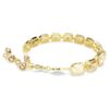Pulseira Millenia com cristais de corte octogonal, cor caramelo, banhada a dourado Pulseira Millenia com cristais de corte octogonal, cor caramelo, banhada a dourado