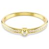 Pulseira Numina com corte redondo, branca, banhada a dourado Pulseira Numina com corte redondo, branca, banhada a dourado