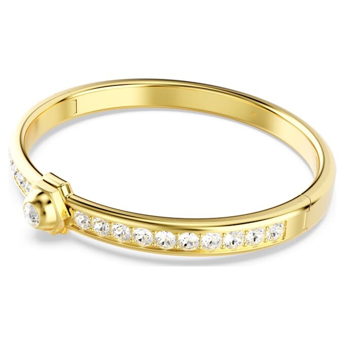 Pulseira Numina com corte redondo, branca, banhada a dourado Pulseira Numina com corte redondo, branca, banhada a dourado