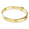 Pulseira Numina com corte redondo, branca, banhada a dourado Pulseira Numina com corte redondo, branca, banhada a dourado