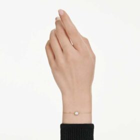 Pulseira octogonal com diamantes cultivados em laboratório, 0,5 ct no total, forma octogonal, ouro amarelo de 14K Pulseira octogonal com diamantes cultivados em laboratório, 0,5 ct no total, forma octogonal, ouro amarelo de 14K