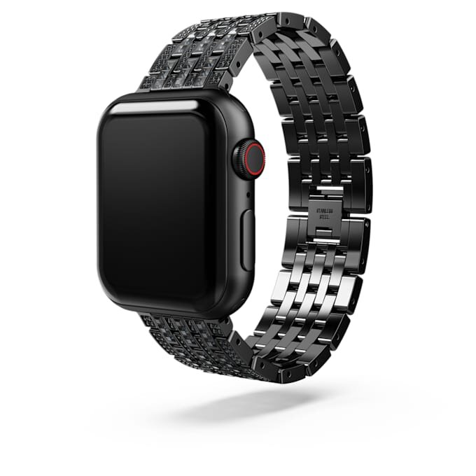 Pulseira Princess para Apple Watch® 40 mm e 41 mm, preta, acabamento preto Pulseira Princess para Apple Watch® 40 mm e 41 mm, preta, acabamento preto