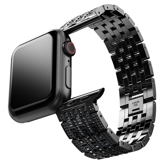 Pulseira Princess para Apple Watch® 40 mm e 41 mm, preta, acabamento preto Pulseira Princess para Apple Watch® 40 mm e 41 mm, preta, acabamento preto