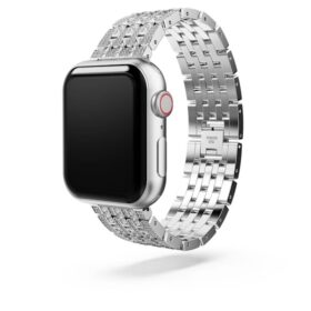Pulseira Princess para Apple Watch® 40 mm e 41 mm, tom prateado, aço inoxidável