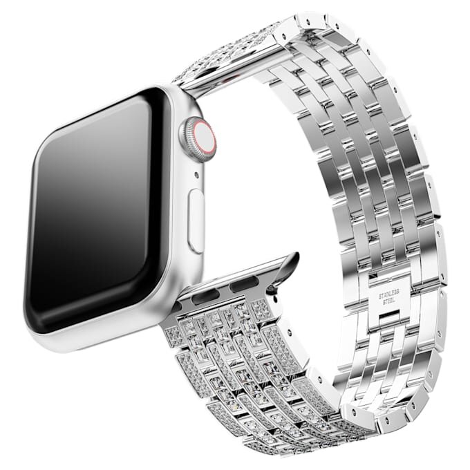 Pulseira Princess para Apple Watch® 40 mm e 41 mm, tom prateado, aço inoxidável Pulseira Princess para Apple Watch® 40 mm e 41 mm, tom prateado, aço inoxidável