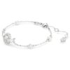 Pulseira Serpente com Pérola de Cristal, Cortes Mistos, Ano da Serpente, Branca, Banhada a Ródio Pulseira Serpente com Pérola de Cristal, Cortes Mistos, Ano da Serpente, Branca, Banhada a Ródio