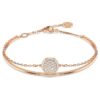 Pulseira Sublima Branca, banhada a ouro rosa Pulseira Sublima Branca, banhada a ouro rosa