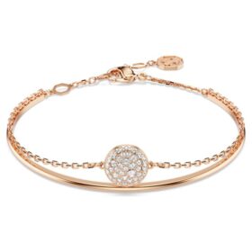 Pulseira Sublima Branca, banhada a ouro rosa