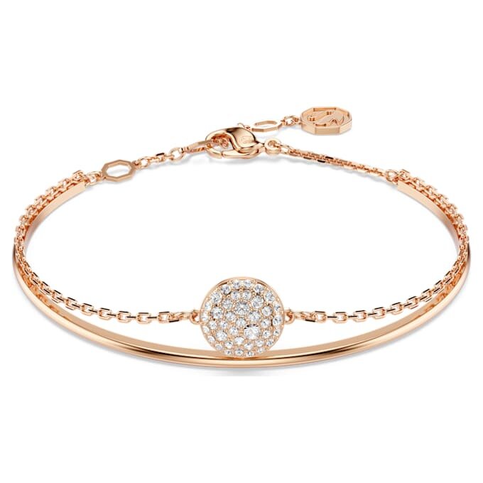 Pulseira Sublima Branca, banhada a ouro rosa Pulseira Sublima Branca, banhada a ouro rosa