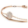 Pulseira Sublima Branca, banhada a ouro rosa Pulseira Sublima Branca, banhada a ouro rosa