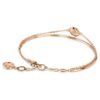 Pulseira Sublima Branca, banhada a ouro rosa Pulseira Sublima Branca, banhada a ouro rosa